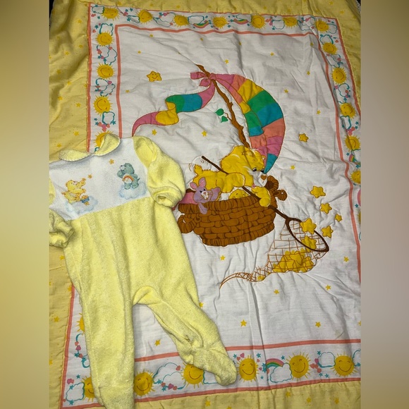 Vintage Care Bear baby set